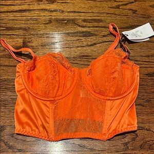 Orange Corset Top